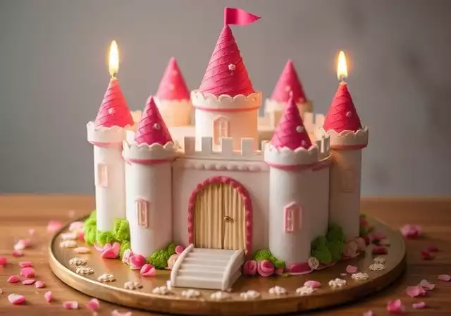 gateau chateau fort pour l'anniversaire de votre enfant