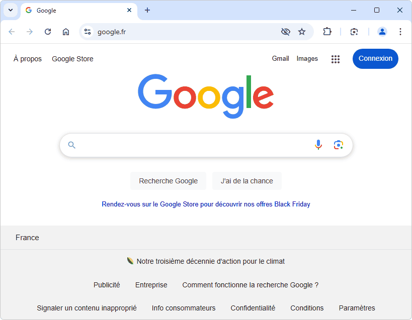 google chrome google.fr